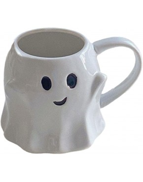 ONEMAJI Taza fantasma taza de café fantasma de Halloween bonita taza de cerámica fantasma de Halloween taza de café regalo de fiesta temática para mujeres y hombres 123 - BGOQTW4K