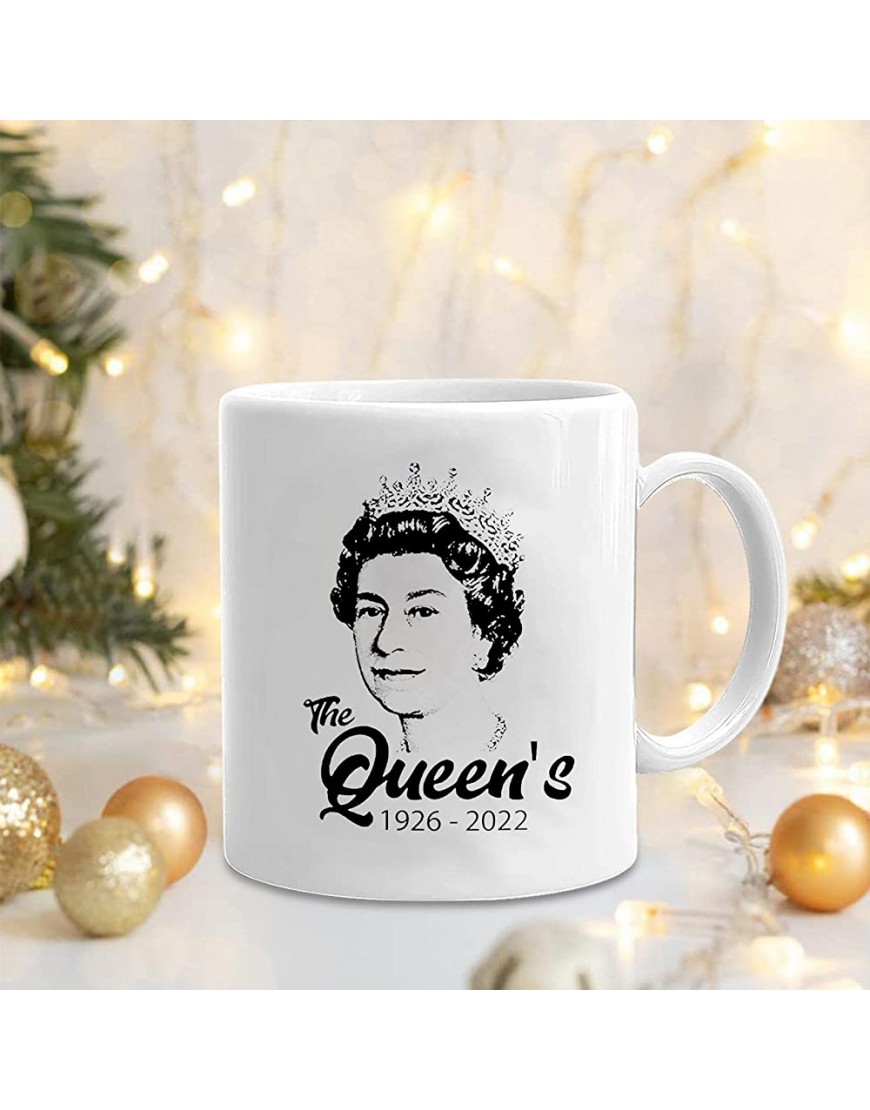 Taza de café de Navidad Reina de Inglaterra taza de la reina Isabel II decoración inglesa - BYJDT54B