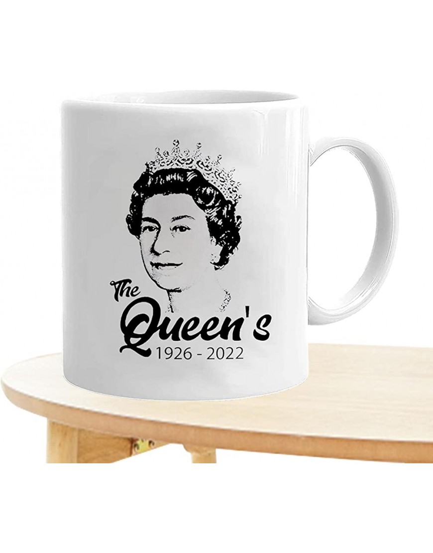 Taza de café de Navidad Reina de Inglaterra taza de la reina Isabel II decoración inglesa - BYJDT54B