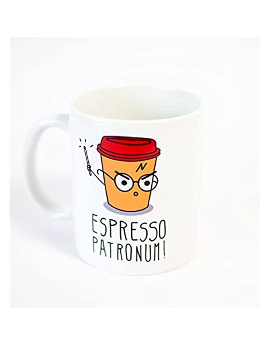 Taza Personalizada con Impresion de Espresso Patronum Inspirada en Harry Potter Desayuno - BXDFFJ83