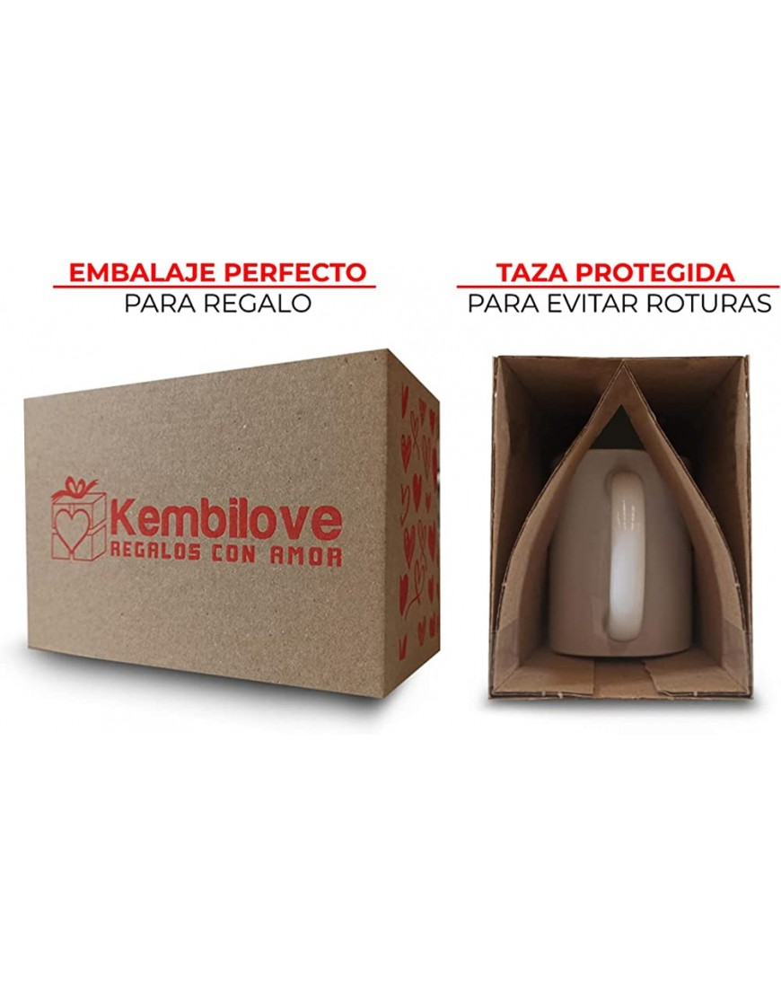 Kembilove Tazas desayuno Personalizadas con Foto – Regalos originales para hombre – Tazas originales para regalar – Taza personalizada con el Interior en Color Morado - BHCFLWKW