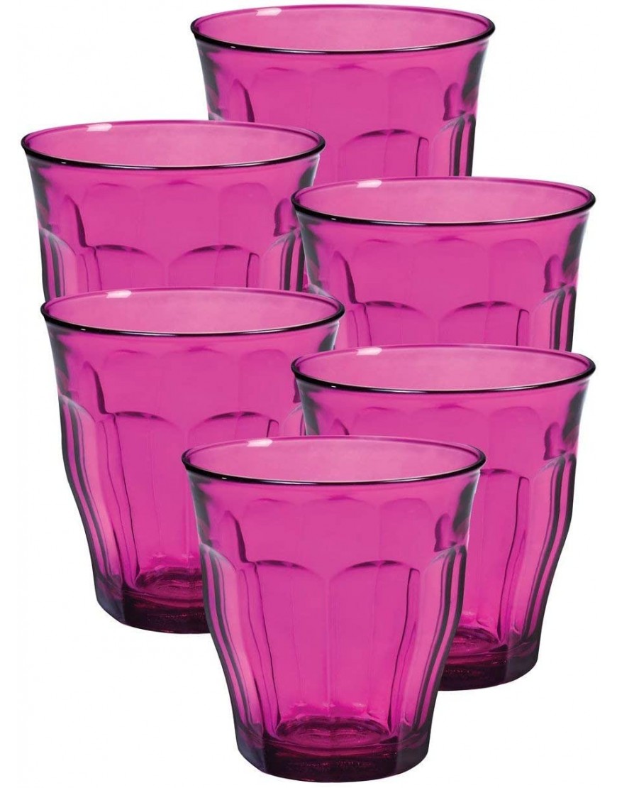 Duralex Picardie 25 Ci Vaso de cristal 8,75 oz color rosa - BSJNM5VD
