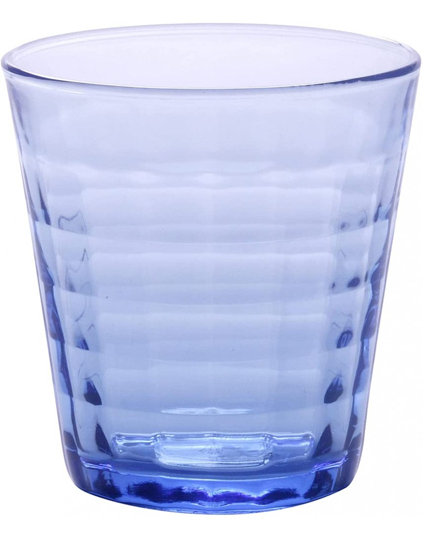 Duralex Prisme Marine vasos azul 260 ml 270 ml – pack de 4 | 27,5 cl gafas endurecido gafas gafas templado - BFZBQVAB