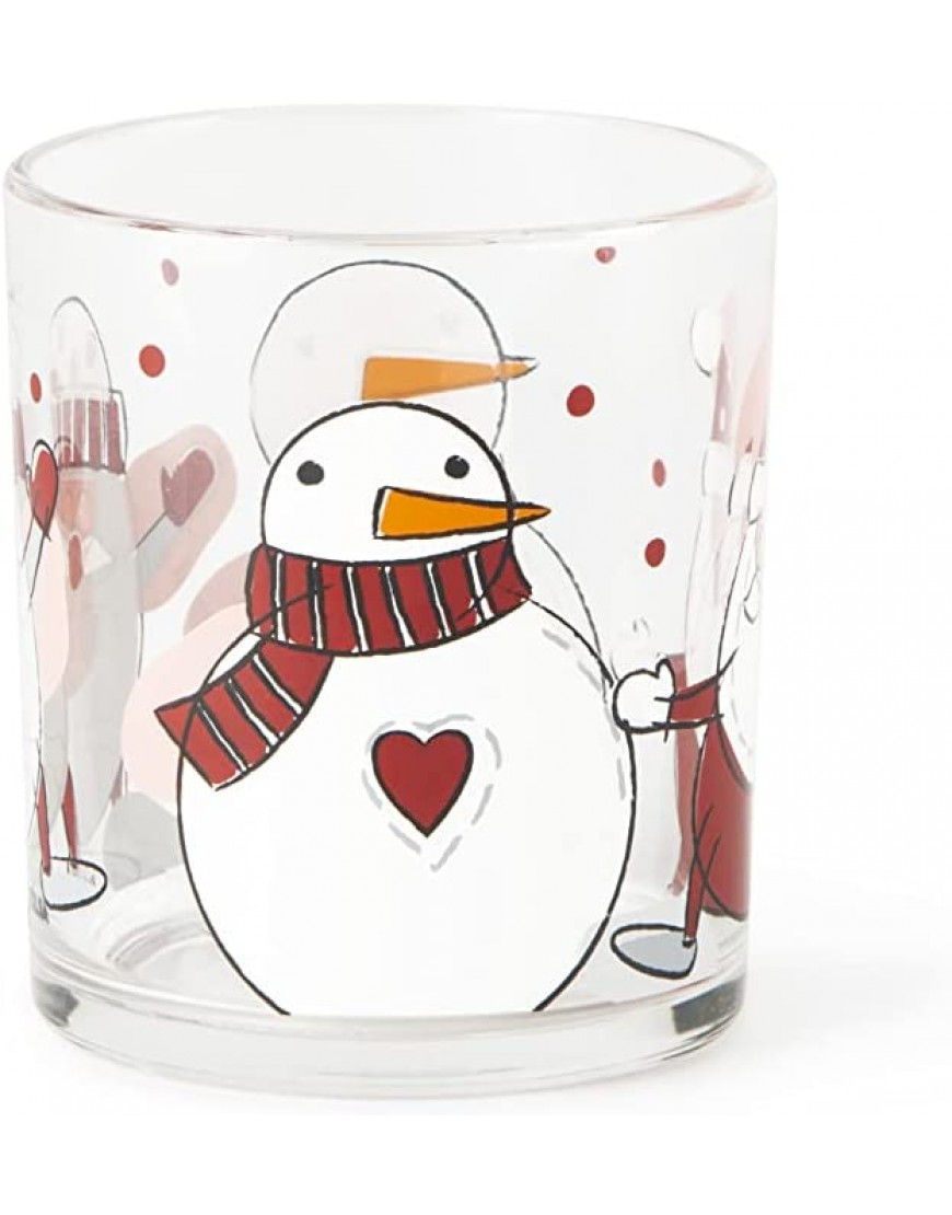 Excelsa Snowman Juego de 3 vasos de agua cristal decoración navideña 65375 - BYDNEBK9