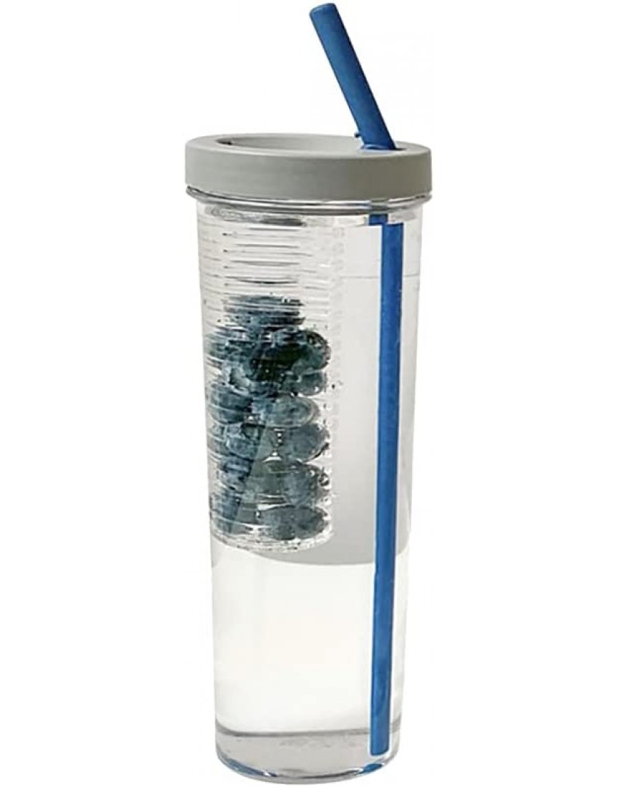 Herbests Vaso de Plástico con Pajita y Tapa 700 ml Vaso de Plástico Reutilizables BPA-Free Taza de Viaje Batido de Café Helado y Taza de Agua Fría para Niños y Adultos - BWQVYJ9D