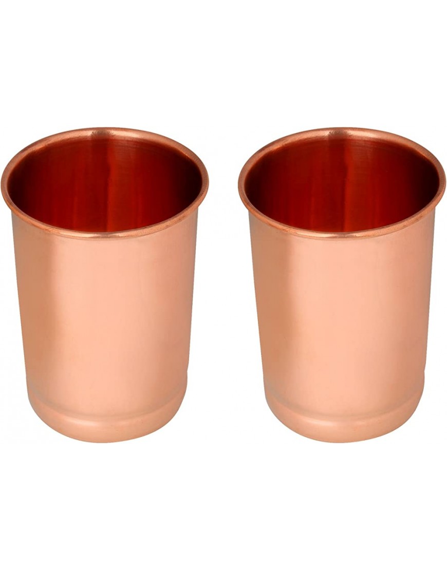 Zap Impex Juego de 2 vasos de cobre puro curación ayurvédica - BKAMDM7Q