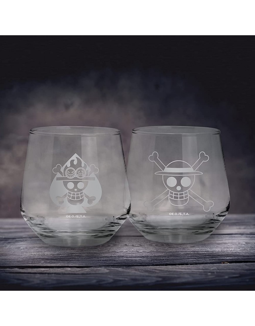 ABYstyle One Piece Luffy & Ace Set de 2 Verres 30cl - BWUWDN92