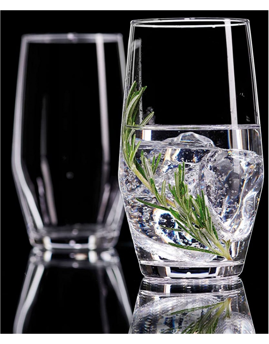 Ritzenhoff & Breker Juego de 6 Vasos Longdrink Vaso Vidrio Transparente 370 ml - BAZRDA77