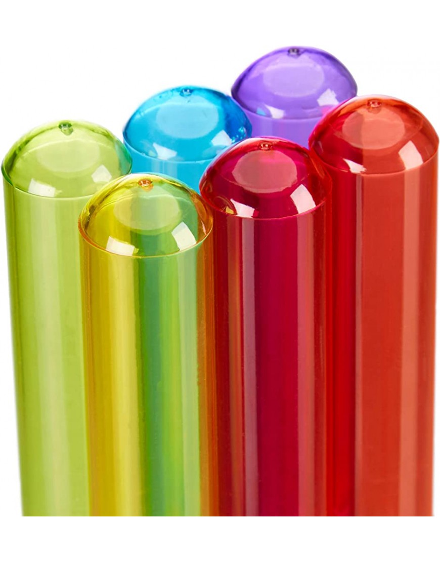 Relaxdays Vasos para chupitos con forma de tubo de ensayo Con soporte Plástico 4 cl Multi-color - BRGKU5KD