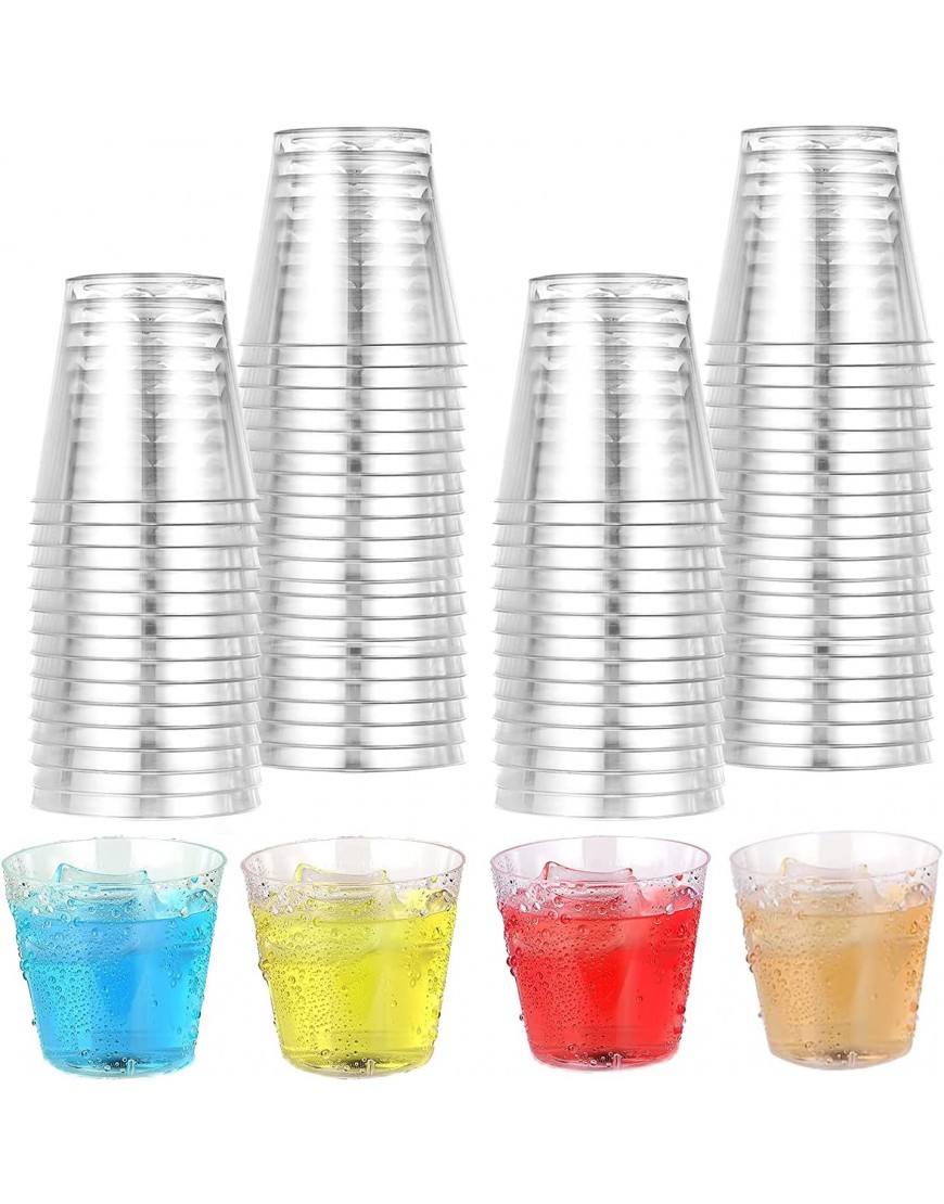 Vasos de Chupito de Plástico 50ml Reutilizables Vasos de Plástico Transparente para Barbacoa Fiestas Picnic Eventos de Viaje 50pcs 50 - BLJDZVHK