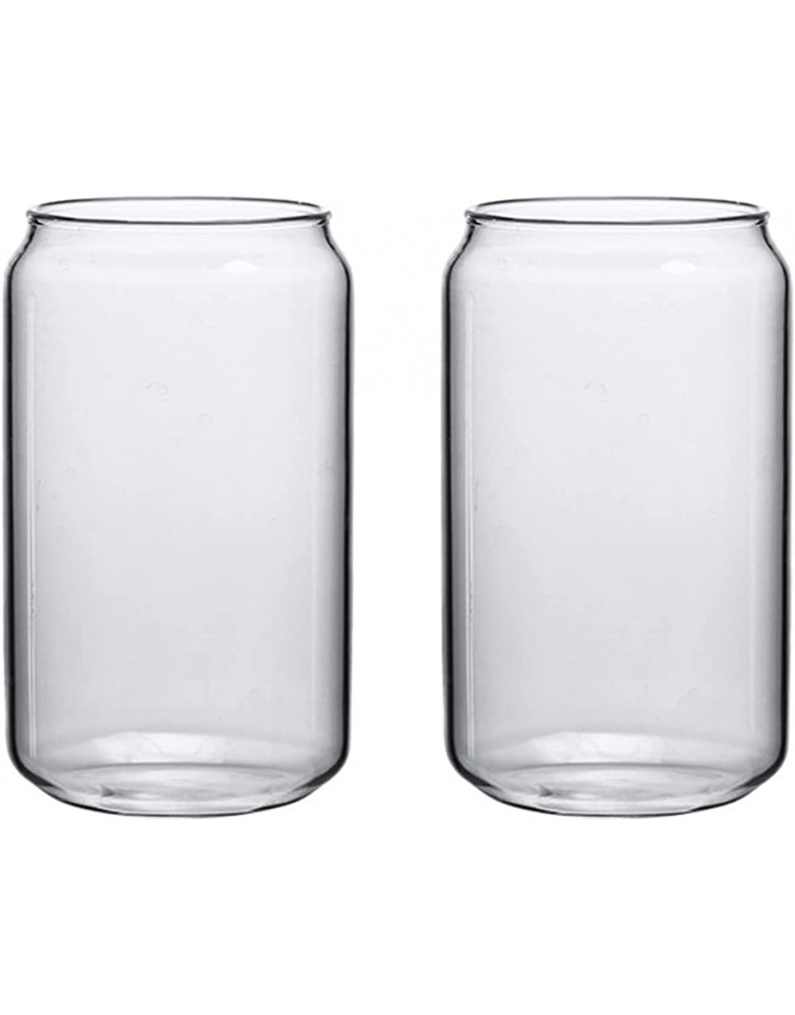 IFMTP 2 vasos de cerveza vasos de vidrio para beber en forma de tazas de vidrio para café helado para el hogar bar restaurante - BQXERN13