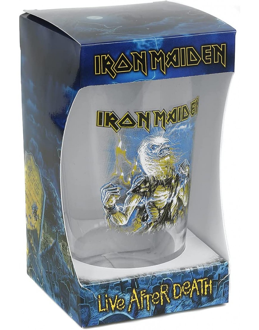 Iron Maiden Live After Death Unisex Vaso Cerveza transparente vidrio 0,5 l - BEQPK6BW