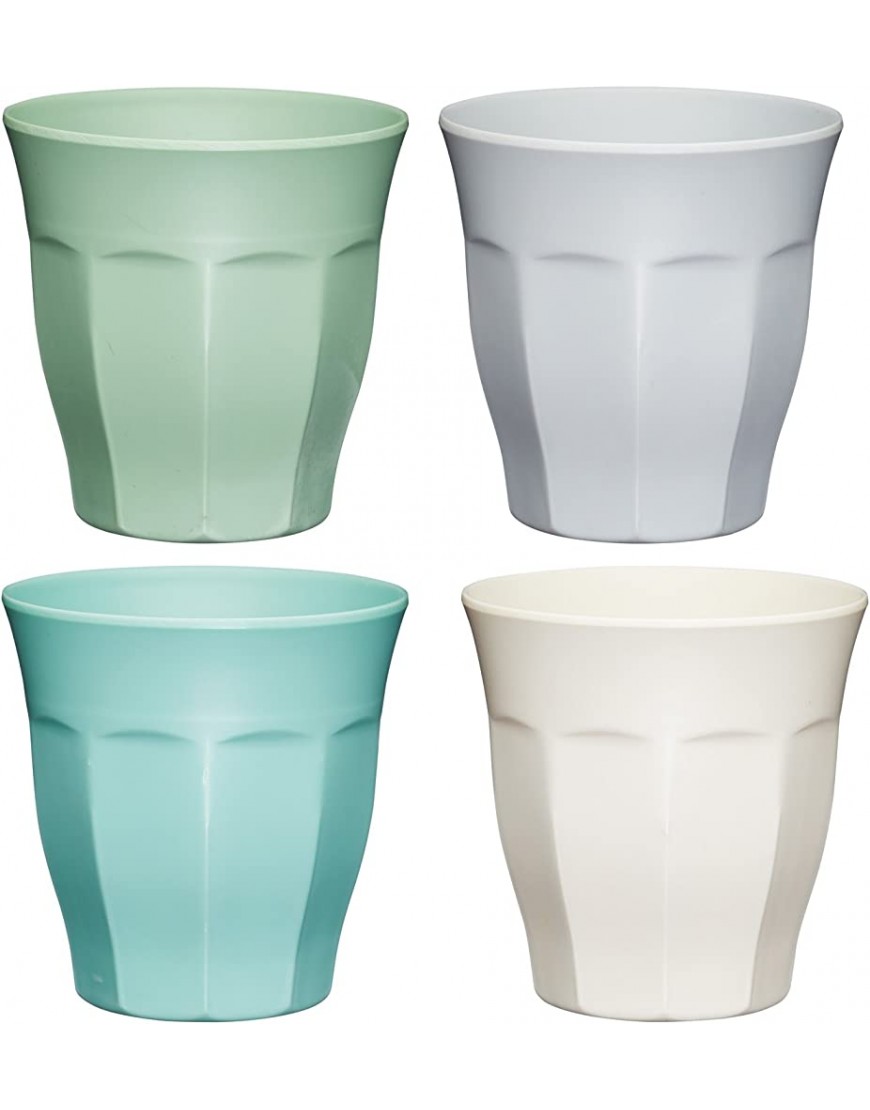 Colourworks Vasos de Plástico de Melamina Colores 'Classics' Juego de 4 - BQAAXH82