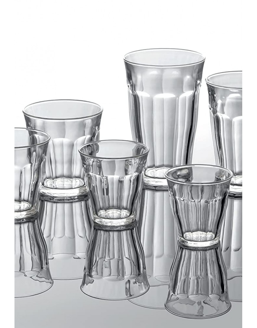 DURALEX 1024AB06 6 vasos de vidrio 130 ml de capacidad transparente 6 unidades - BUQPD18V