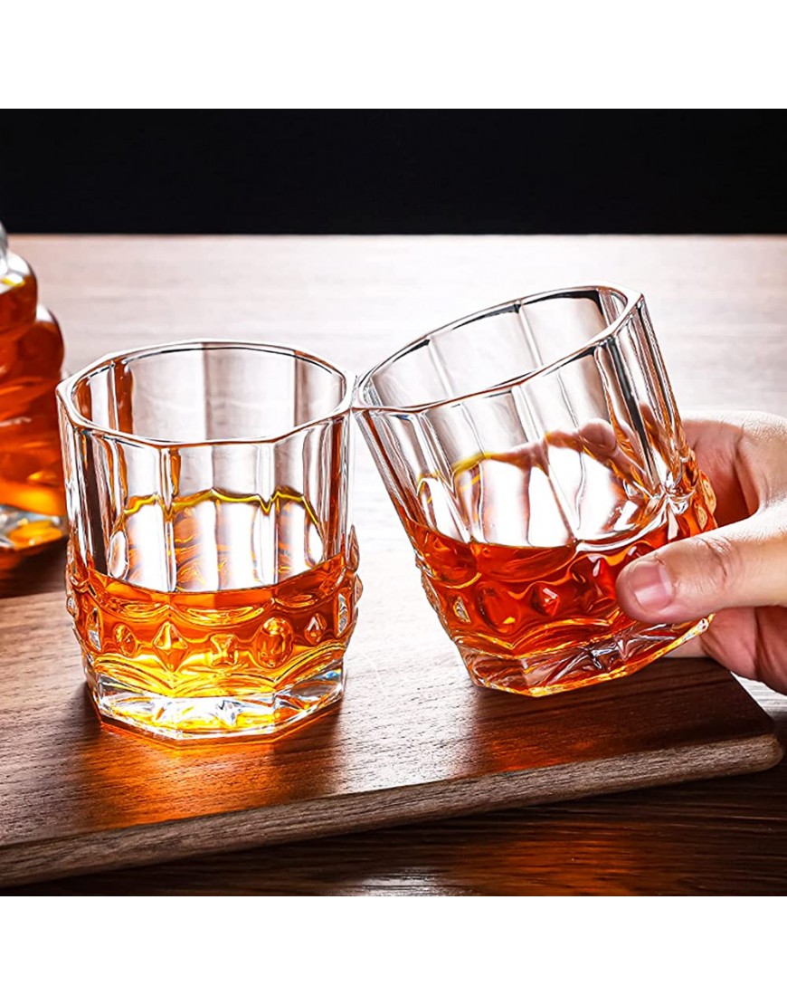 Vasos de Whisky Cristal 300 ML Juego de Regalo de Vasos de Whisky Sin Plomo Whisky Tumblers Antiguo con Paquete Lujo para Whisky Escocés Bourbon Scotch Martini Coñac Cóctel 2 Pcs - BZBUTB54
