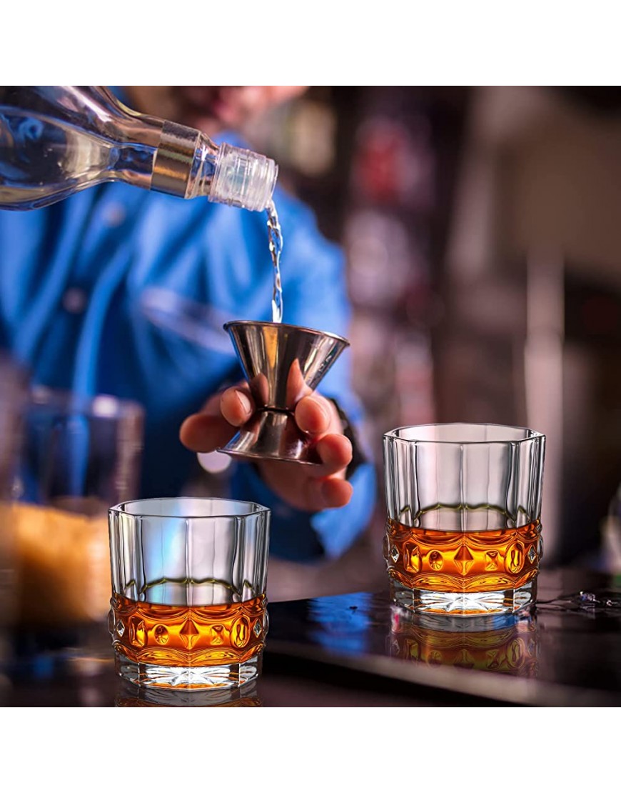 Venga amigos Vasos de Whisky Cristal 300 ML,Juego de Regalo de Vasos de Whisky Sin Plomo,Whisky Tumblers Antiguo con Paquete Lujo para Whisky,Escocés,Bourbon,Scotch,Martini,Coñac,Cóctel-2 Pcs - BGFDM69H