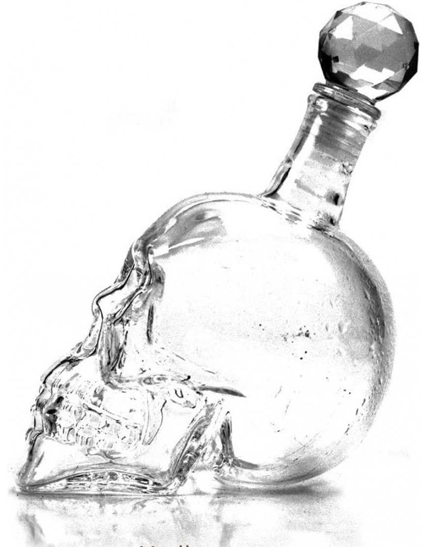 550ML condenado cristal cráneo cabeza disparo gafas esqueleto beber vodka tazas - BCMGR3N7