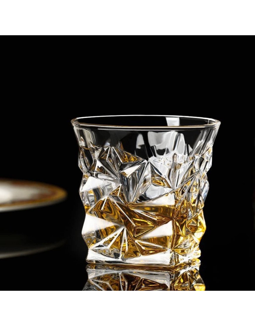 EODNSOFN Taza del whisky de cristal del estilo europeo de la casa de la cerveza del arte moderno de la taza de cerveza engrosada taza del glaciar Color : A Size : 9.7 * 8.8cm - BURJK5H6