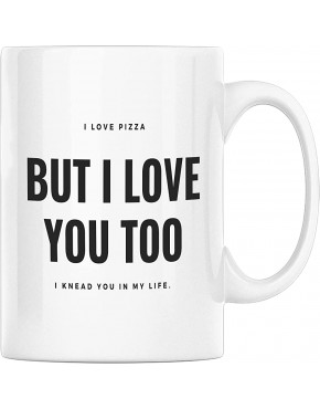 I Love Pizza but i Love You – Funny Tazas Regalos – Tazas humorísticas personalizadas con refranes para mujeres y hombres – Blanco 11 oz - BUFQJANN
