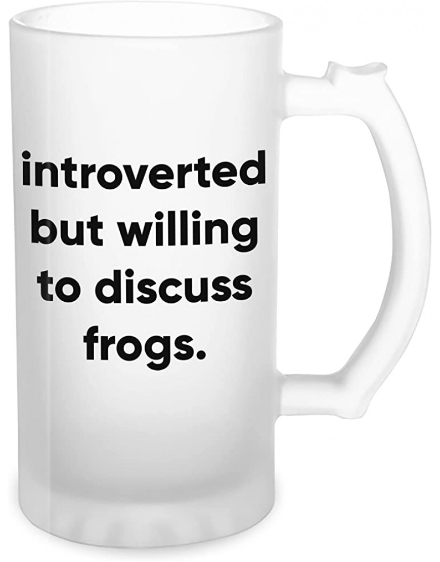 introverted but willing to discuss frogs Transparente taza de Stein de la cerveza 0.5L - BDVFED6J