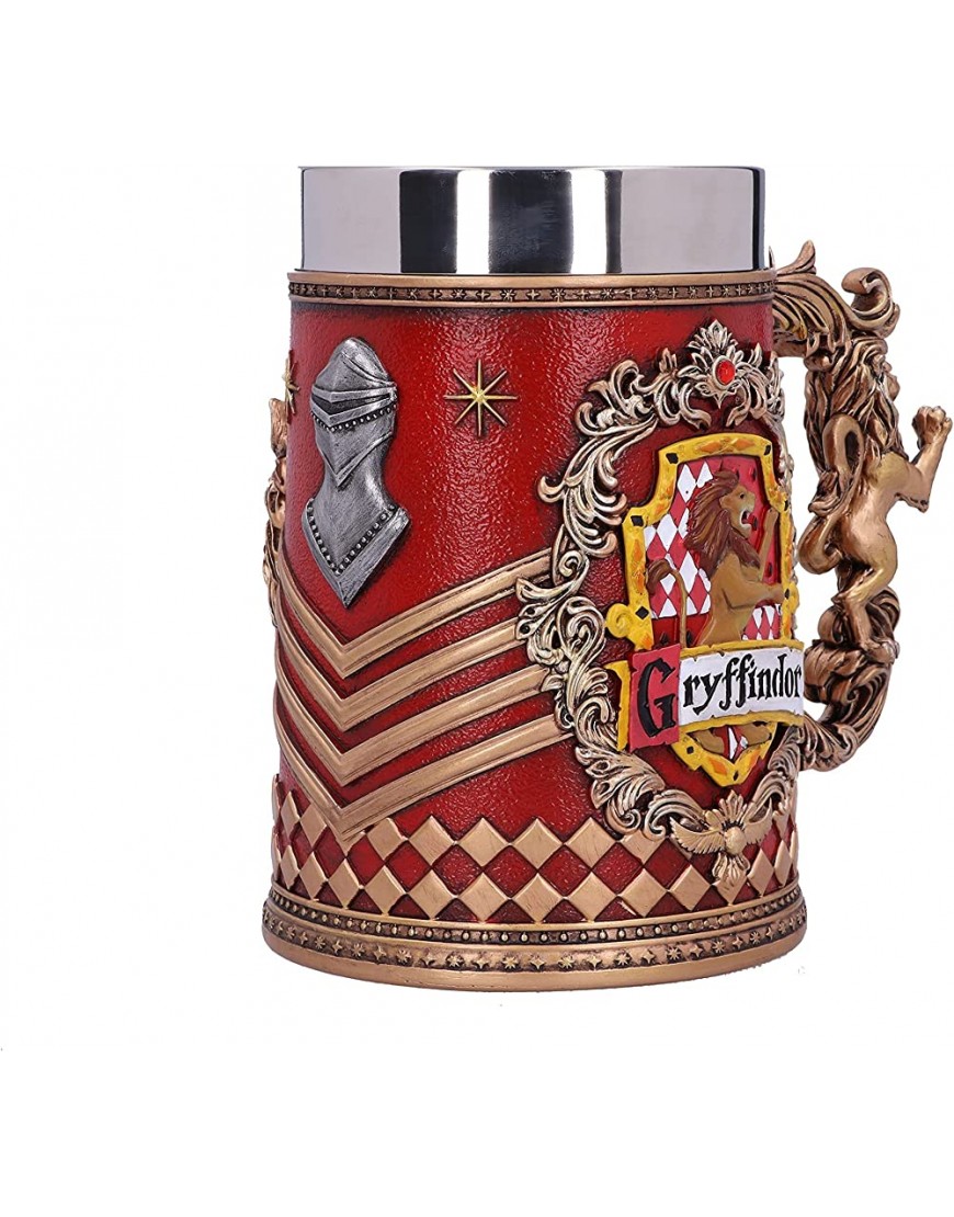 Nemesis Now Harry Potter Gryffindor Hogwarts House Collectable Tankard Resina Oro Rojo 1.25 picometer - BACGZ914