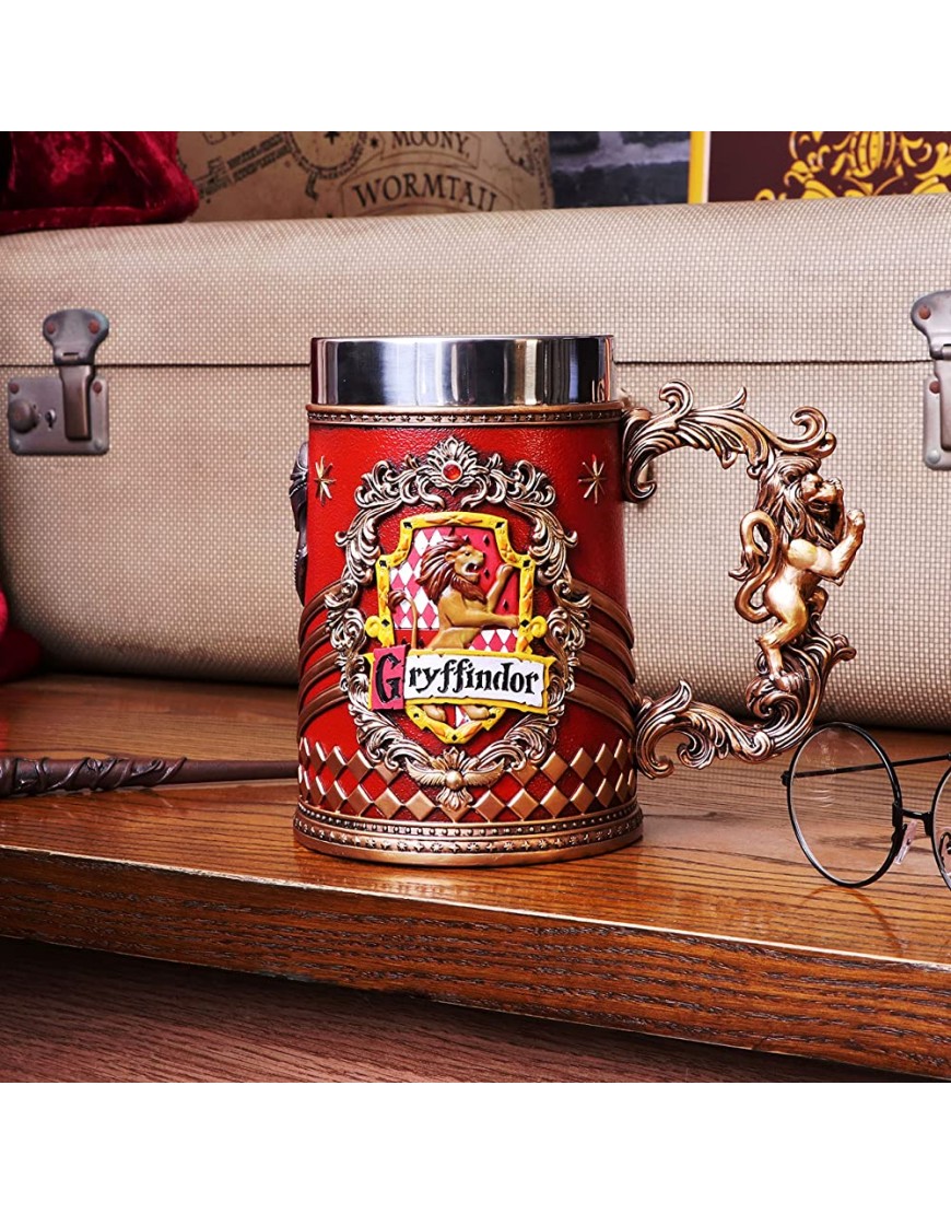 Nemesis Now Harry Potter Gryffindor Hogwarts House Collectable Tankard Resina Oro Rojo 1.25 picometer - BACGZ914