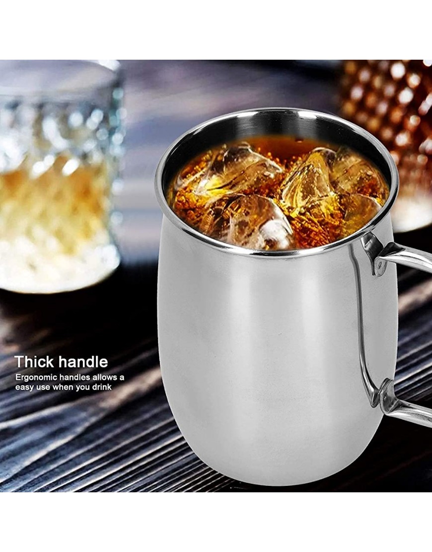 Taza de cerveza de acero inoxidable con mango Thik taza de café grande de 34 oz 1000 ml para bebidas calientes o frías - BKBBP29B