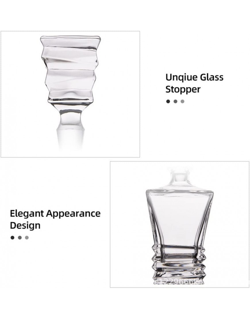 EODNSOFN Juego de caja de regalo de vidrio de vidrio de vidrio de vidrio de vidrio de vidrio de vidrio de vidrio de vidrio extranjero de cristal grande Botella de vino grande conjunto de vino 7 sets - BGRFIJ9Q