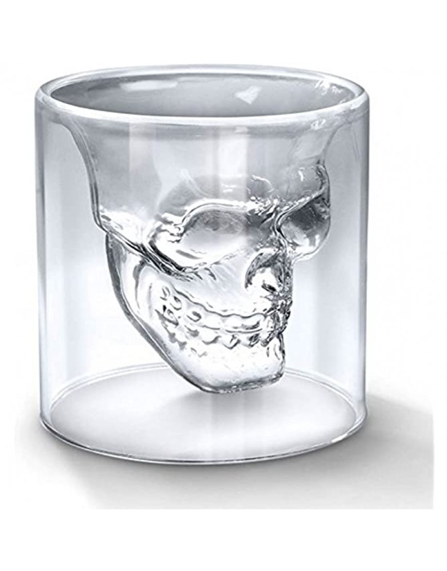 SHOP-STORY Cristal de cabeza de muerte Shooter para Licor Whisky Vodka etc - BOAEEAQQ