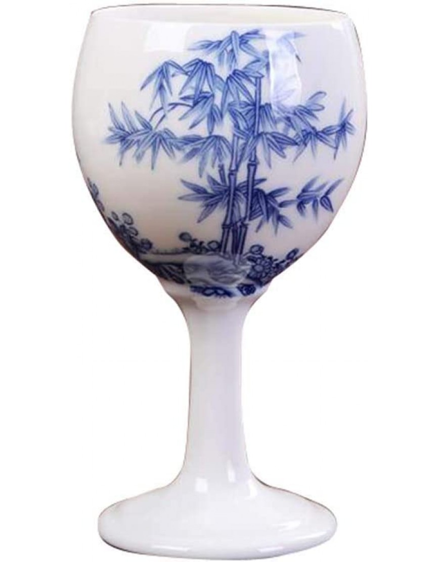 YZ-YUAN Exquisita Black Temptation Copa de Vino Creativa China de 150 ml 1 Copa de cerámica B06 - BGIUBBHN