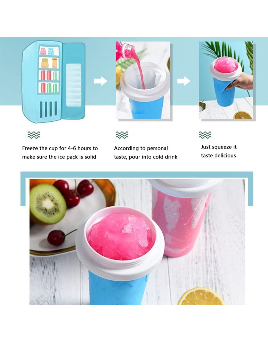Verano Slushie Maker Cup Taza Mágica de Batidos 2 in1Rápido Refrigeración Maquina Hacer Helados Caseros Adecuado para Niños y Verano Familiar Color : B - BVYAF567