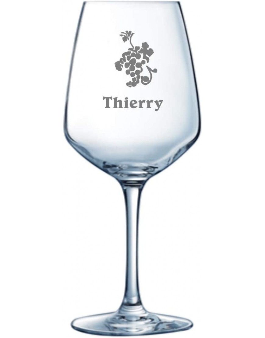 ARCOROC Grabado en copa de vino Vina Juliette 40 cl personalizado con texto y logotipos 600 logotipos a elegir - BGZNE5H6