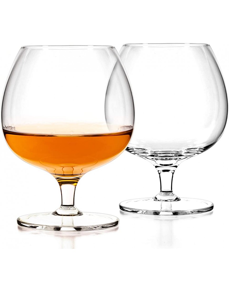Luxbe Nifter de vasos pequeños de cristal coñac & brandy 12 onzas Vajilla 16015 transparente - BFMDBE1W