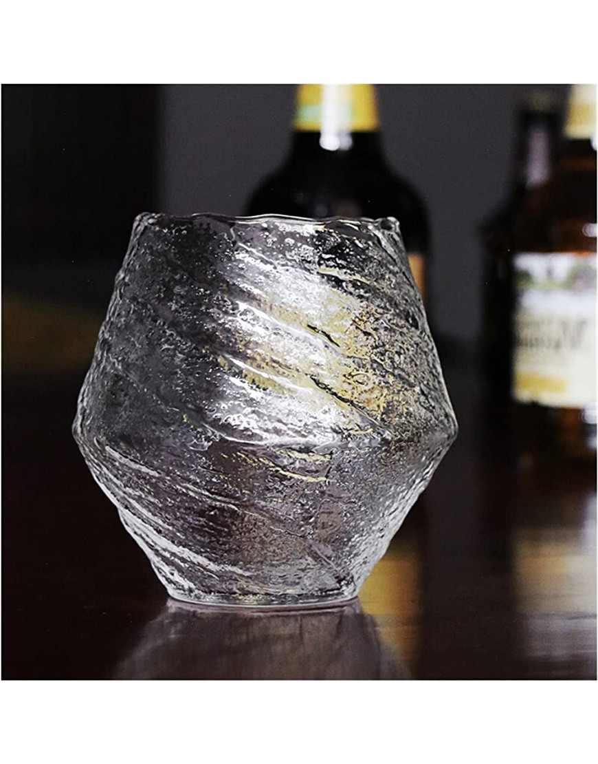 YUMONG Boutique Aizhen Ajuste for Licor de Taza de Jugo de Vidrio de Vidrio de Vidrio Martillado hechado XO Whisky Crystal Wine Class Cognac Brandy Snifter Color : 2pcs - BMCSU9D7