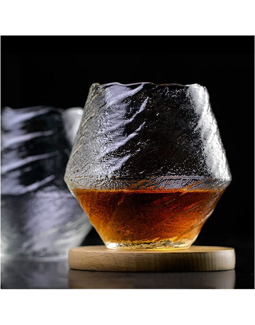 YUMONG Boutique Aizhen Ajuste for Licor de Taza de Jugo de Vidrio de Vidrio de Vidrio Martillado hechado XO Whisky Crystal Wine Class Cognac Brandy Snifter Color : 2pcs - BMCSU9D7
