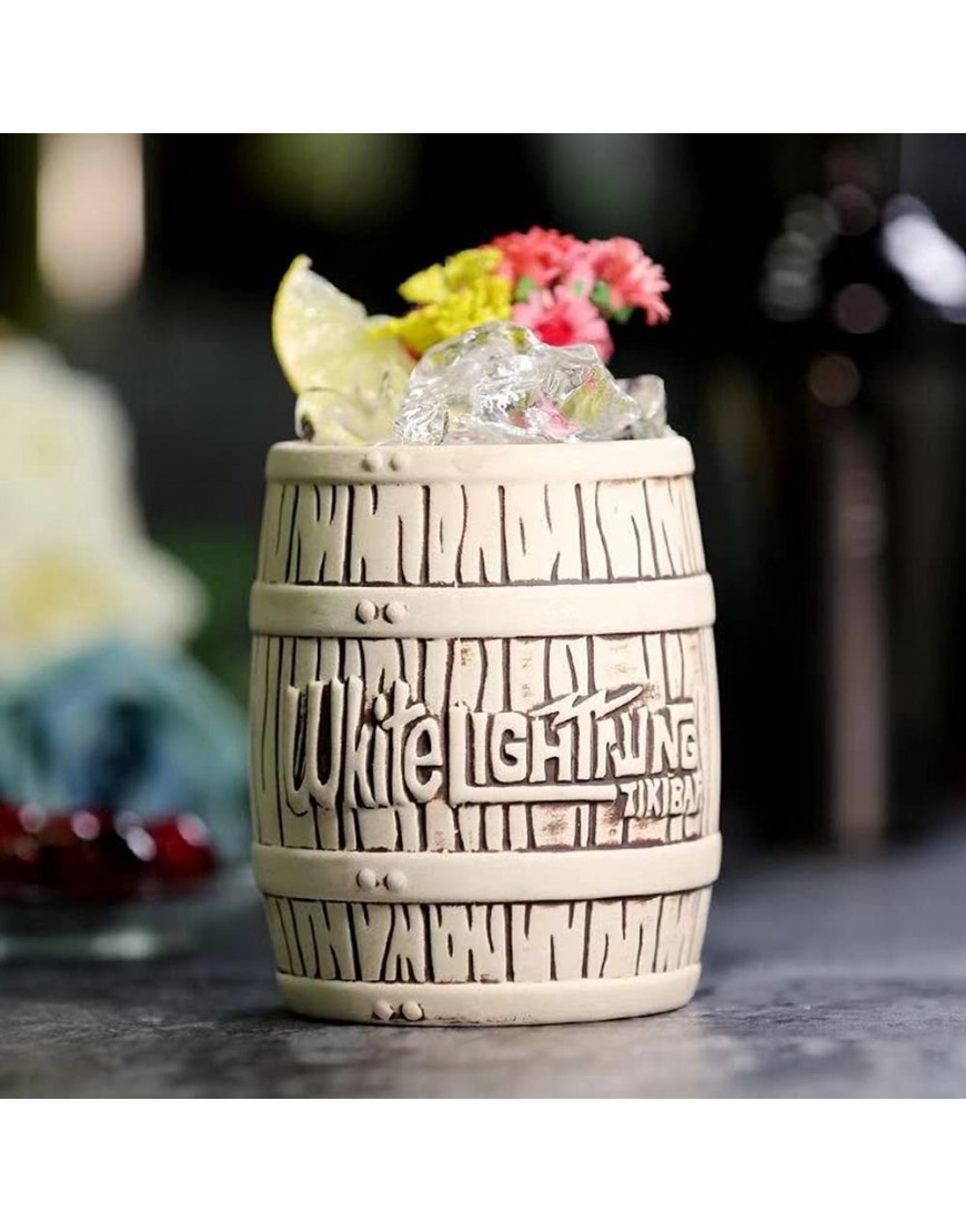 Tiki Tazas para cócteles vasos de cerámica tiki novedosos de cerámica hawaiana para cócteles y fiestas de Luau regalo novedoso para fiestas cocina bar celebración de festivales de boda - BAMCVABK