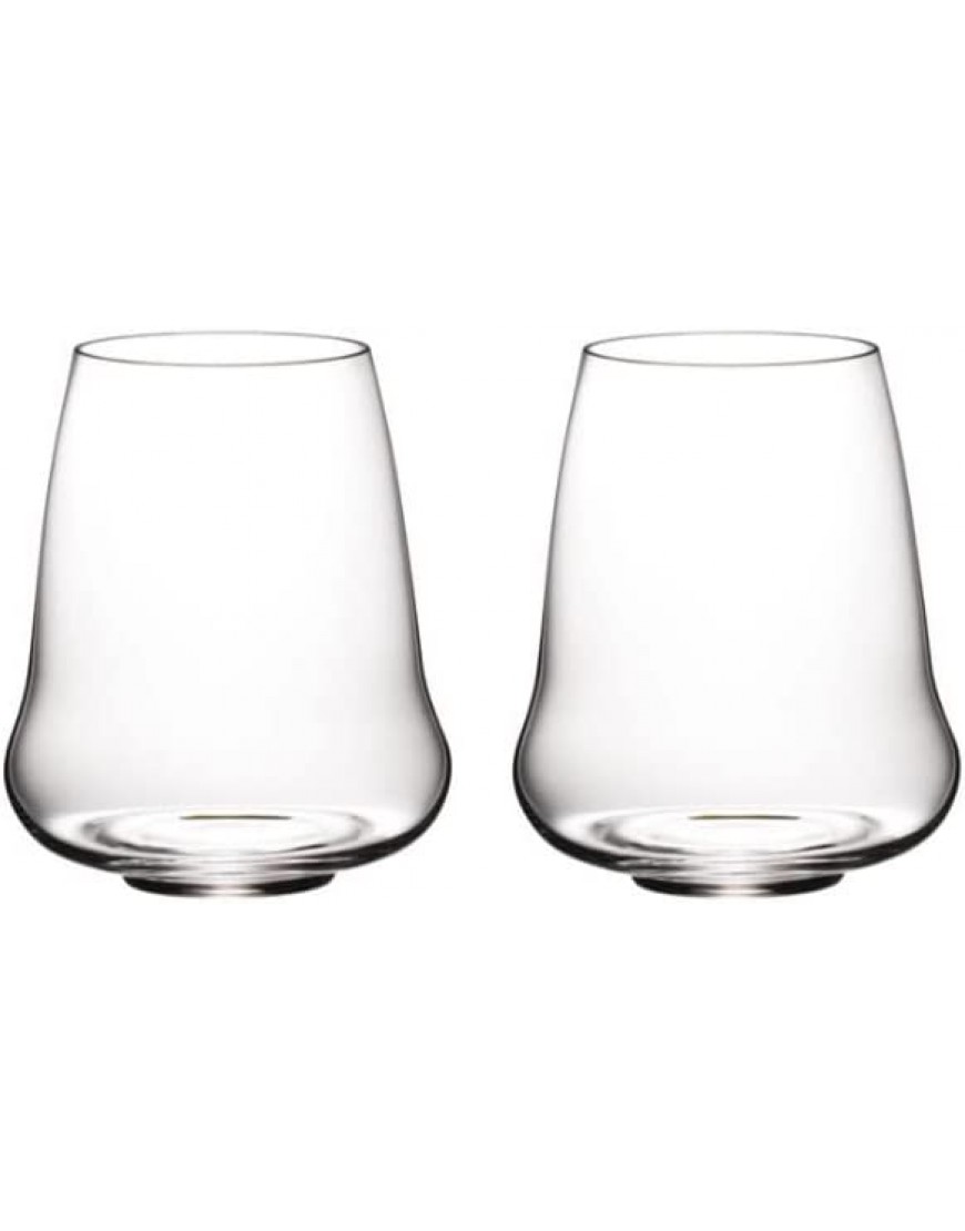 Riedel Stemless Wings Riesling Champagne Set 2 Bicchieri 42 cl In Cristallo - BBLOJ6M3