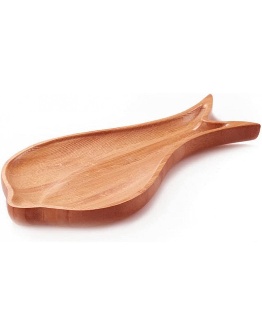 Soporte para cucharas de cocina de bambú soporte para cucharas forma de almendra utensilio de cocina - BSWRDA25