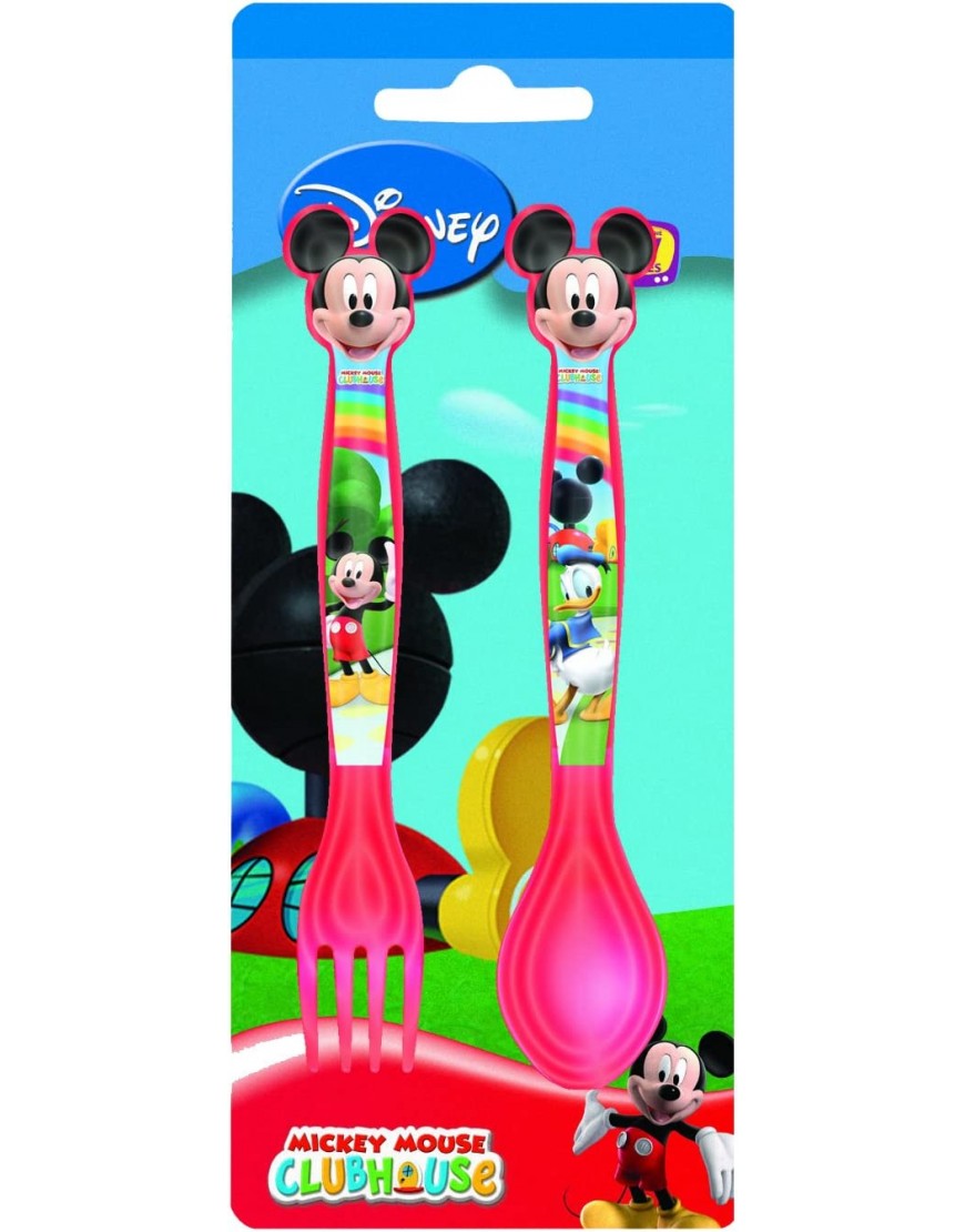 Joy Toy 732016 Disney Mickey Juego de Cubiertos de plástico - BDVUB8MQ
