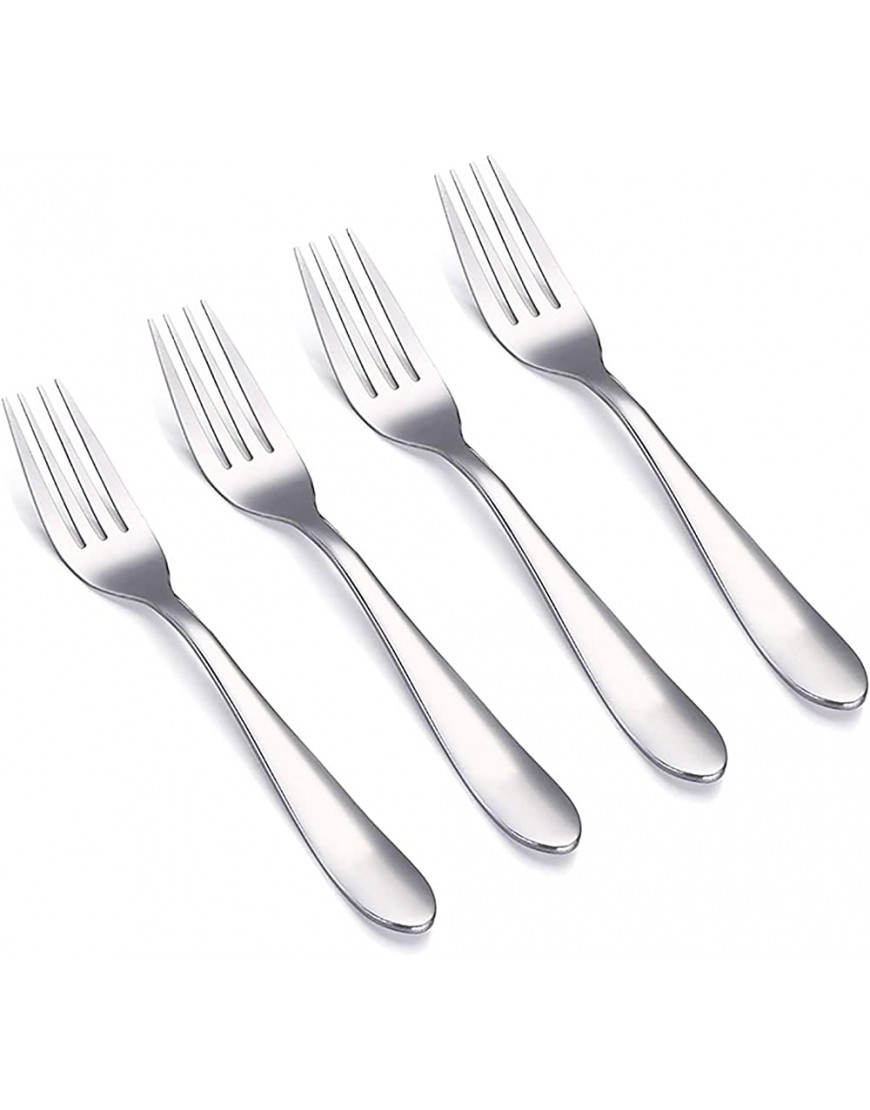 VANRA Juego de tenedores para niños de 4 piezas acero inoxidable tenedores de cena para niños juego de cubiertos de plata de 14,5 cm 4 tenedores - BHRSG1J7