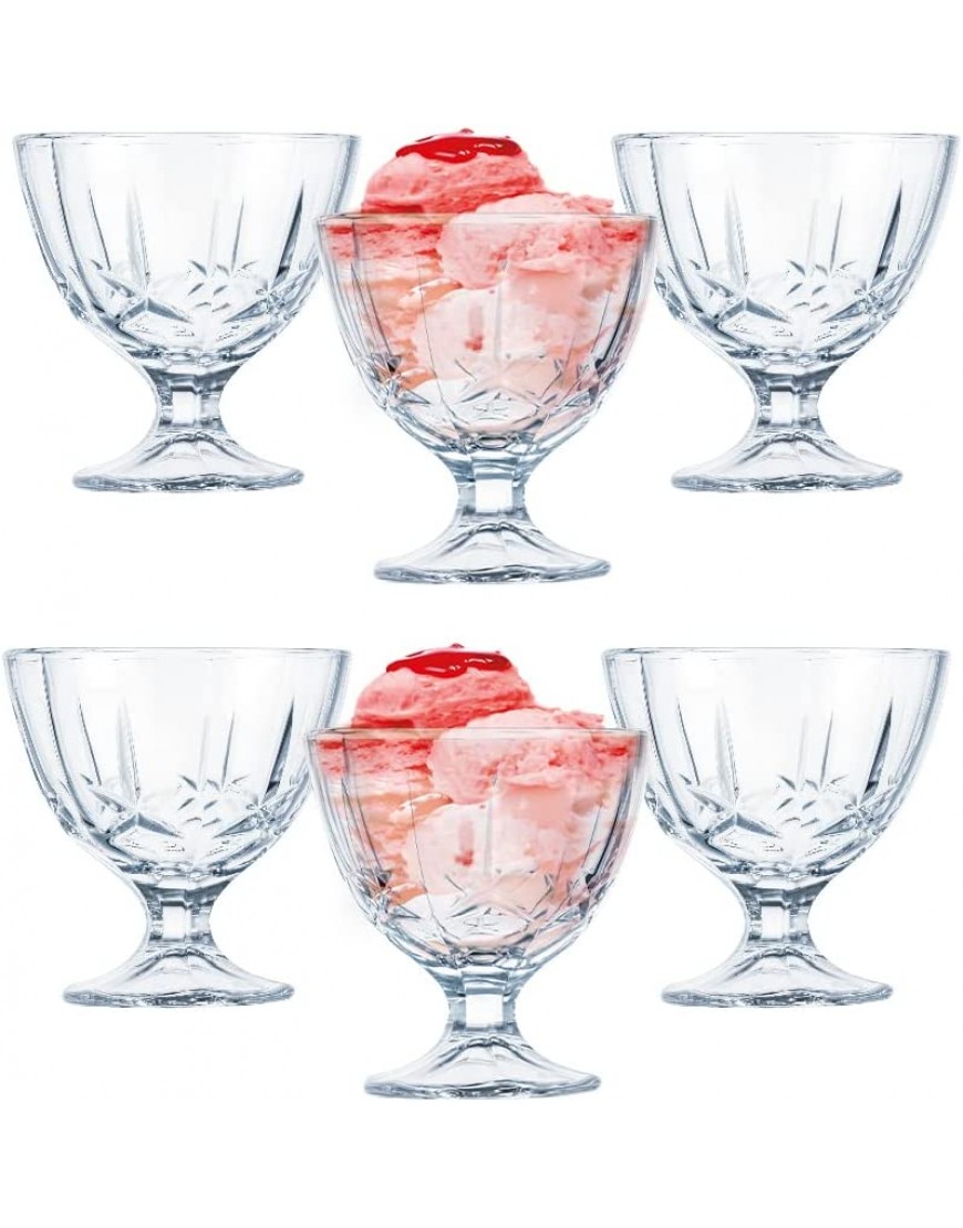 Dajar 6 vasos para helado de 300 ml de Malediven de cristal transparente 6 unidades 1 paquete 6 unidades - BXKWHKQB