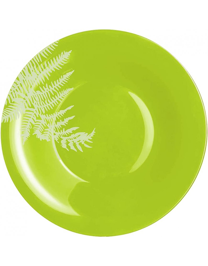 Plato hondo de 21,5 cm Filicaria verde manzana Luminarc – Juego de 6 - BMXZSEHK