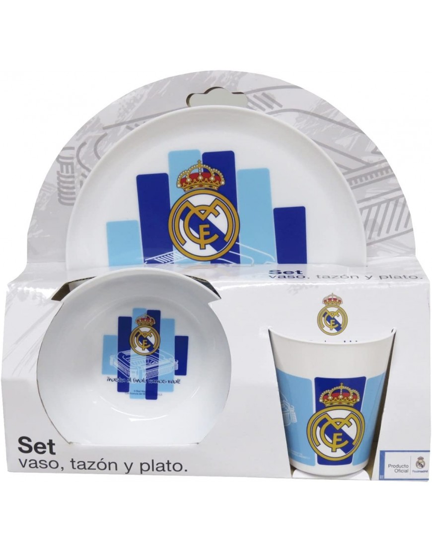 Real Madrid GS-35-RM Set Desayuno de plastico - BKROXMAD