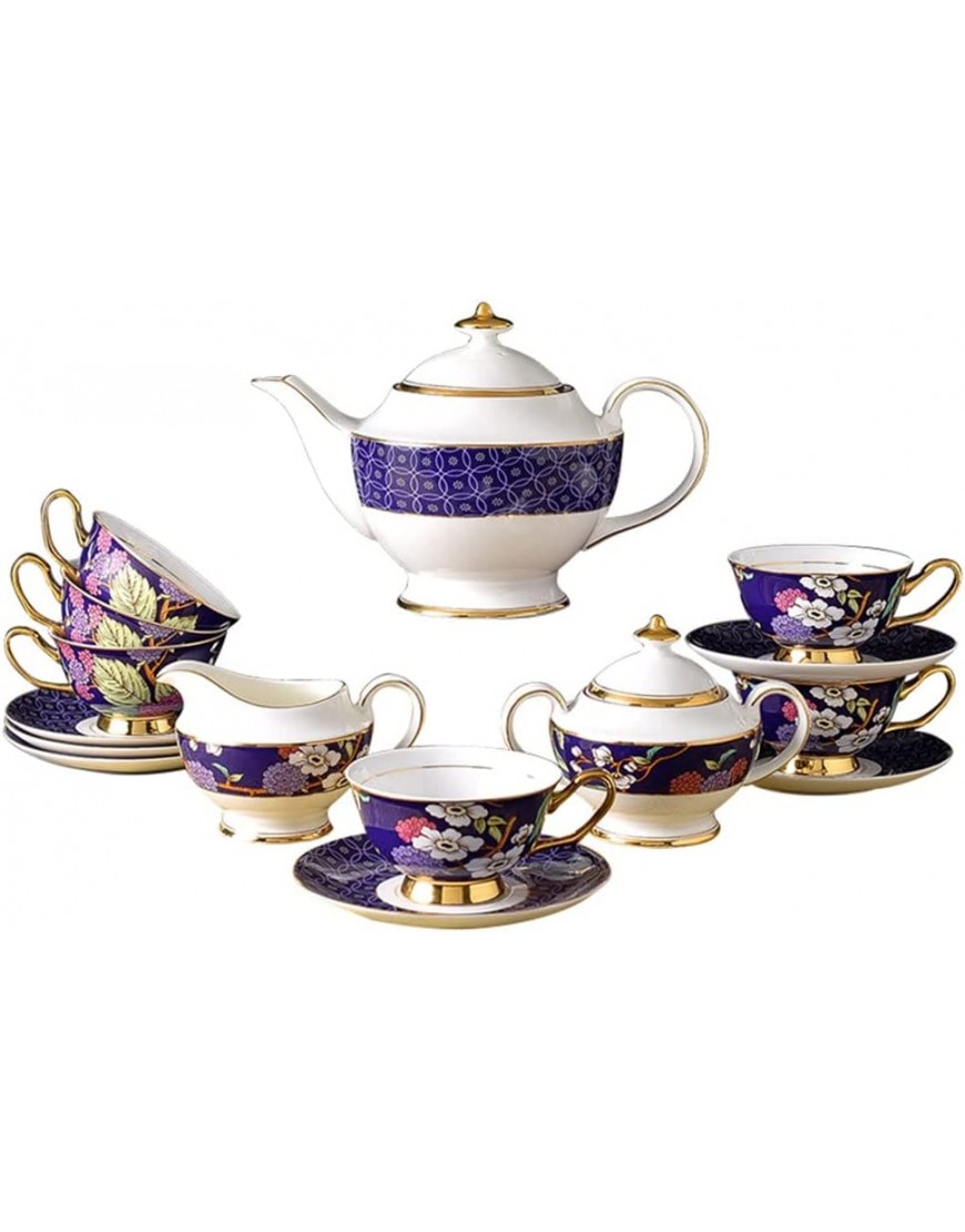 Exquisito Traje de café de Estilo Europeo Juego de té de cerámica Juego de Tazas de café de Hueso de té de la Tarde de China - BGXPG3KK