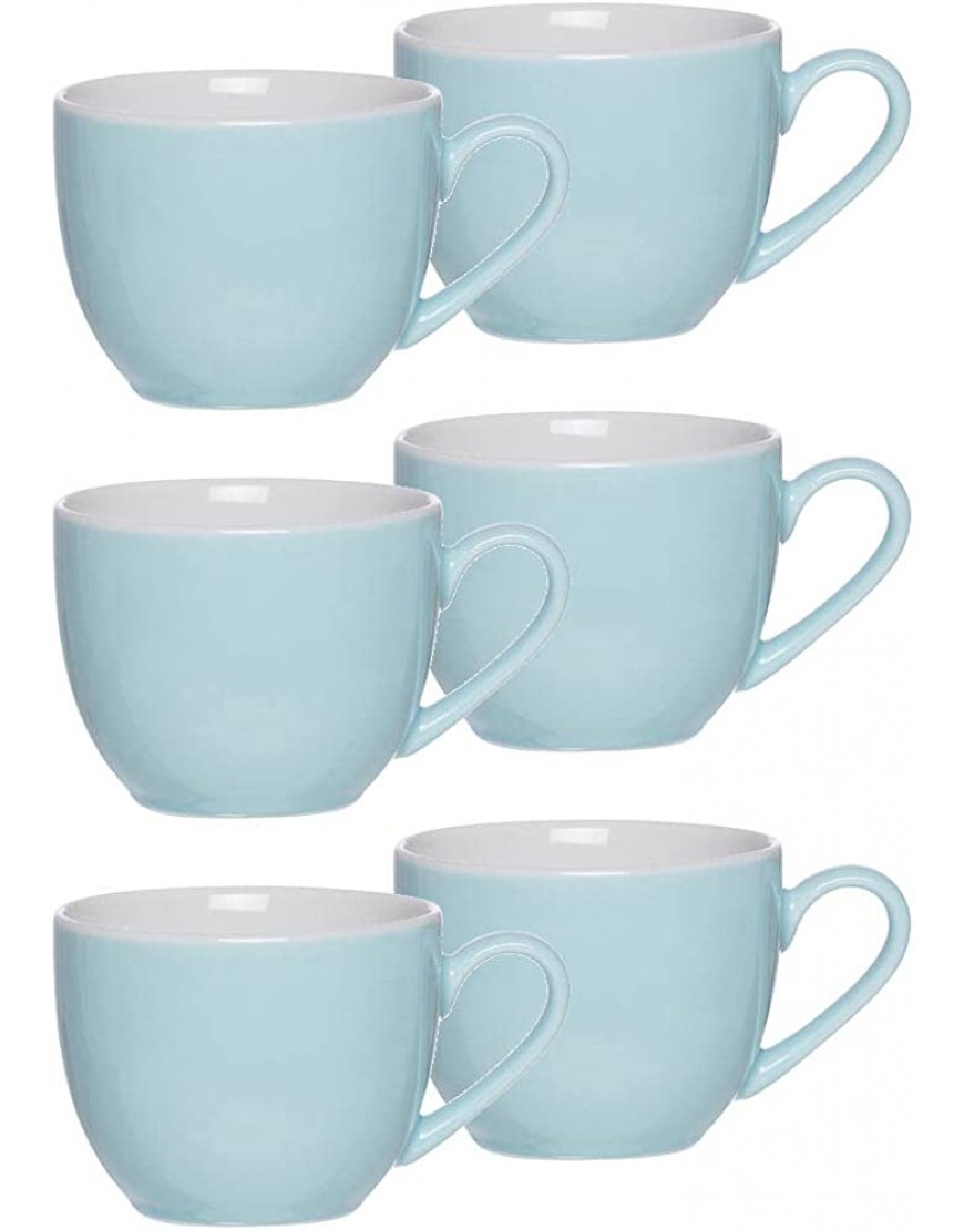 Ritzenhoff & Breker Doppio Juego de 6 tazas de café porcelana 80 ml aptas para lavavajillas color turquesa - BPJPZN7J