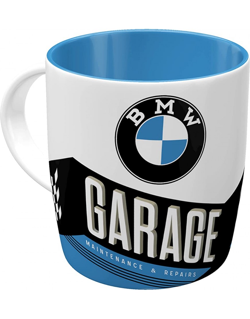 Nostalgic-Art Taza de café Retro BMW – Garage – Idea de Regalo para los Aficionados a los Accesorios de Coches Cerámica Diseño Vintage 1 Unidad Paquete de 1 - BFBNBJ6J
