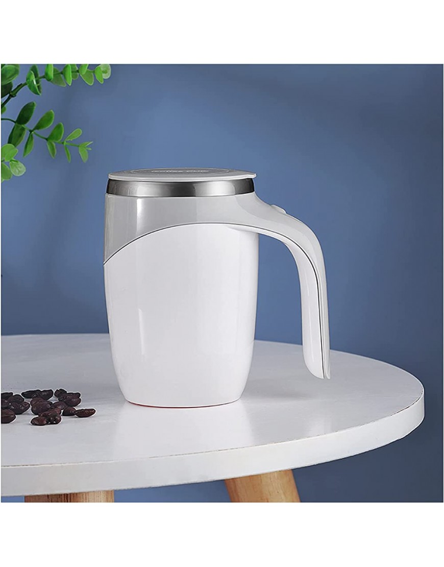 Taza Batidora Taza Batidora de Colacao Auto Magnetic Mug Reutilizable Automagnetic Mug Para Café Leche Té Chocolate Caliente White - BXQJE4MK