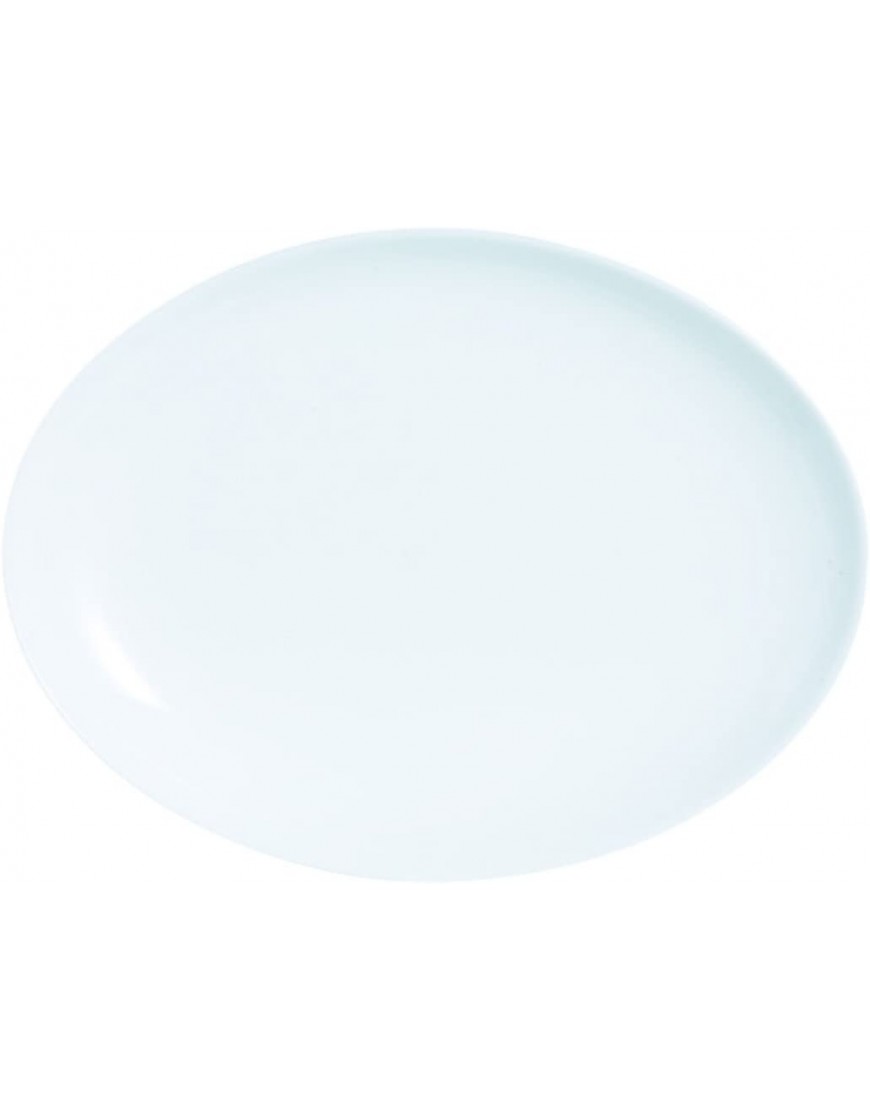 Dajar DIWALI Bandeja ovalada 33 x 25 cm cristal 33 x 25 x 3,1 cm color blanco - BAIDJV7K
