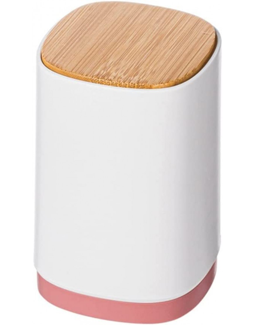 HOLPPO Caja automática de palillos de palillos de pop-up caja de almacenamiento de hilo dental de algodón multiusos con compartimentos contenedor de palillo de polvo a prueba de polvo de tipo pulsad - BIHLQ927