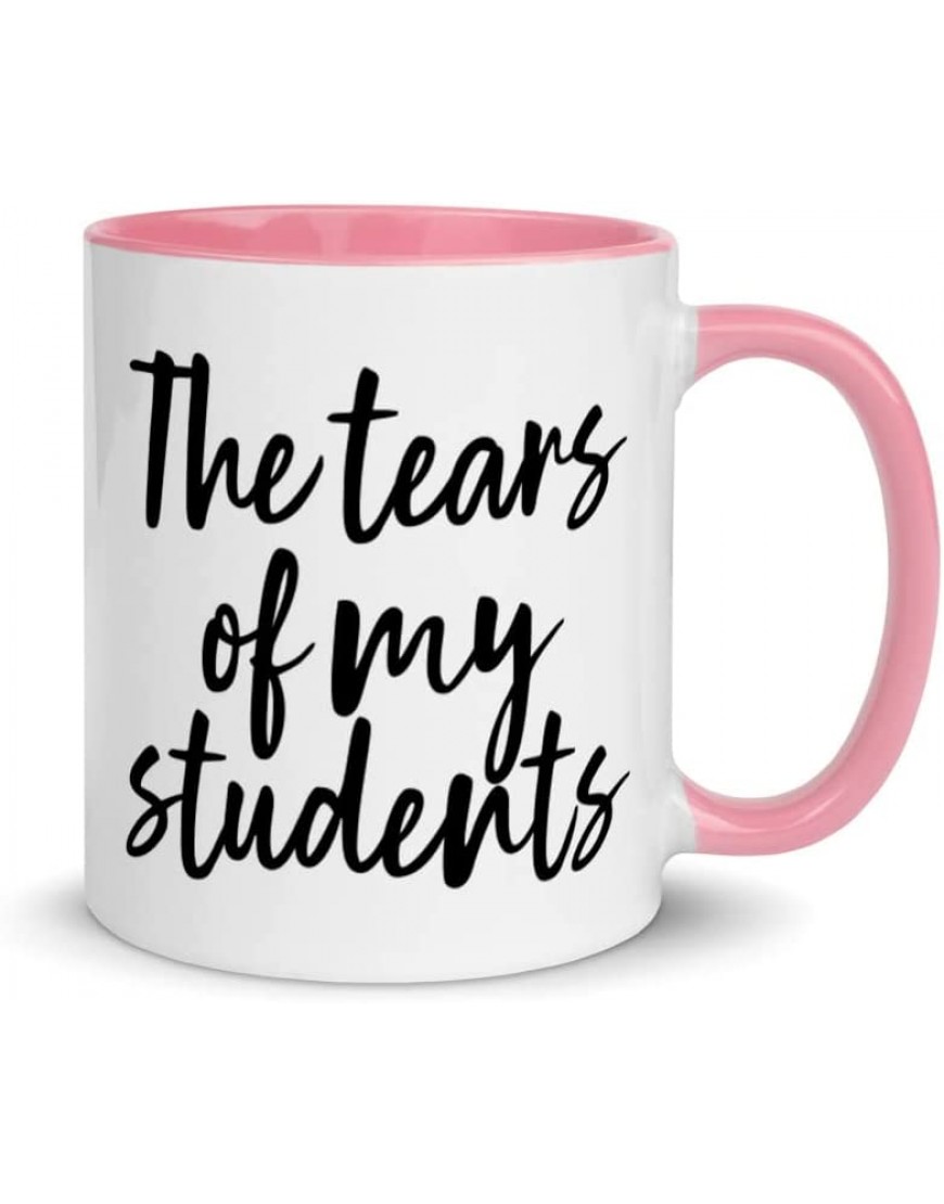 Sloganised 11oz White and Ceramic Mug with The Tears Of My Students Quote - BDQSJ6NQ